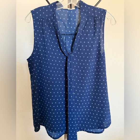 Sweet Wanderer Tops - Sweet Wanderer Blue Patterned Blouse